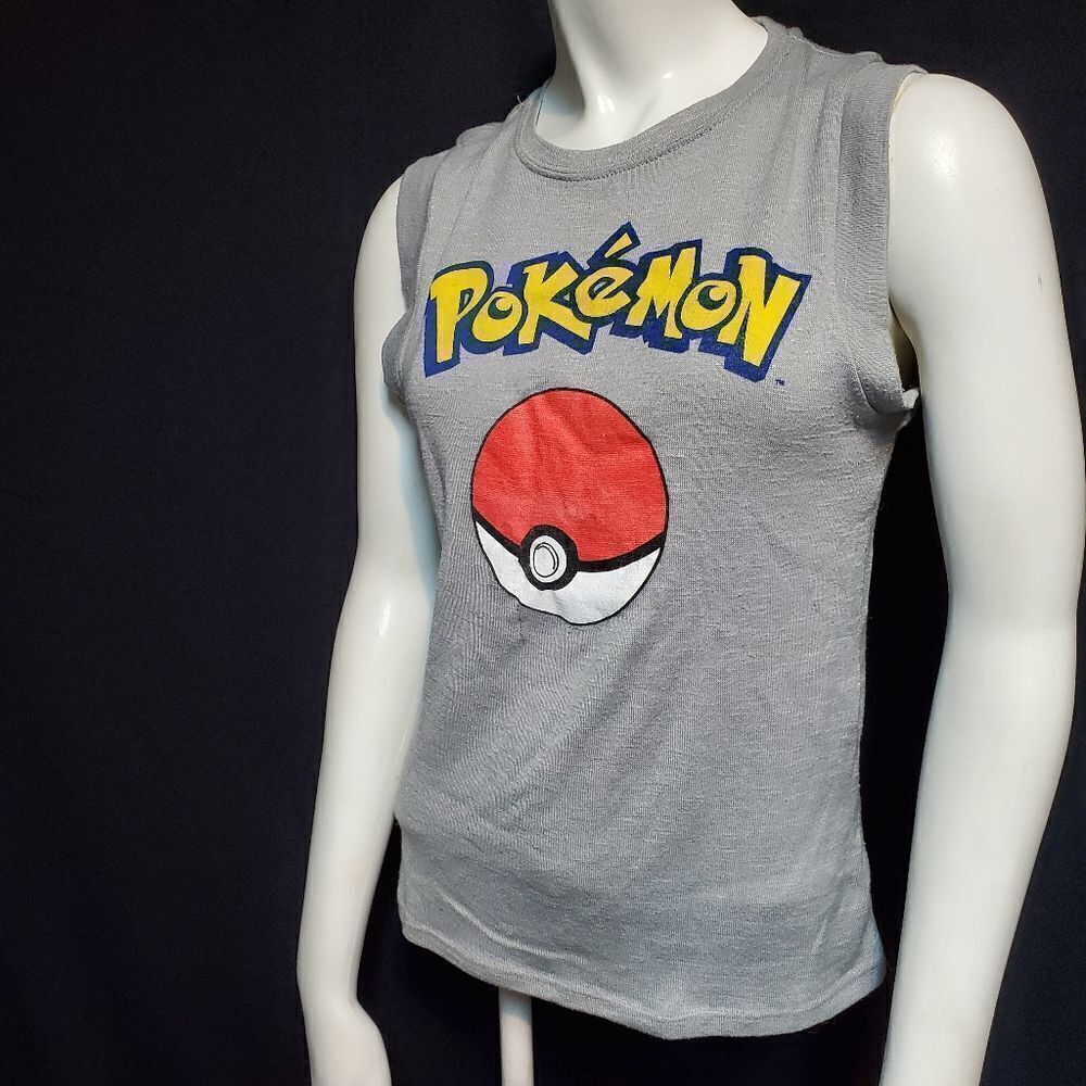Pokèmon Gray Pokèball Logo Tank Top (S)